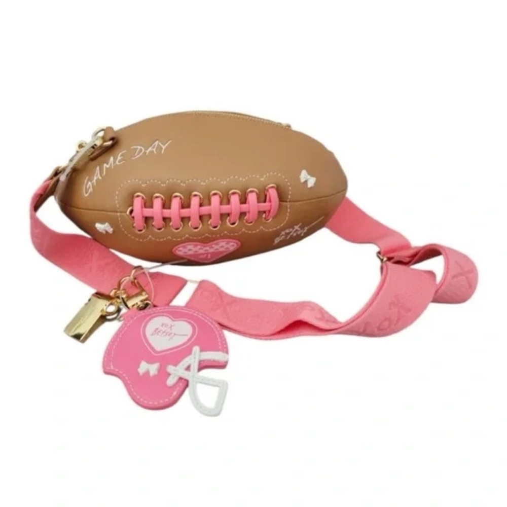 Betsey‎ Johnson Kitsch XOTOSS Football Bag